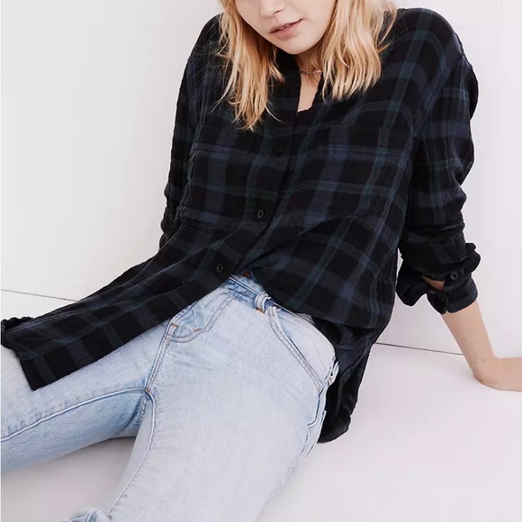 Madewell boyfriend button up flannel - Picture 2 of 4